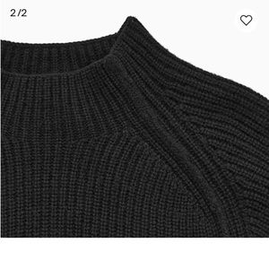 COS Wool Cashmere Mock Neck Sweater